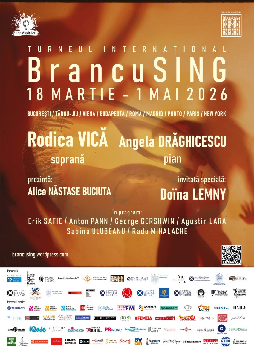 Angela Drăghicescu, Constantin Brâncuși, istoricul de artă Doina Lemny, jurnalista Alice Năstase Buciuta, Radu Mihalache, Rodica Vică, Sabina Ulubeanu, Turneul internațional BrancuSING, Asociația InoMusicArt